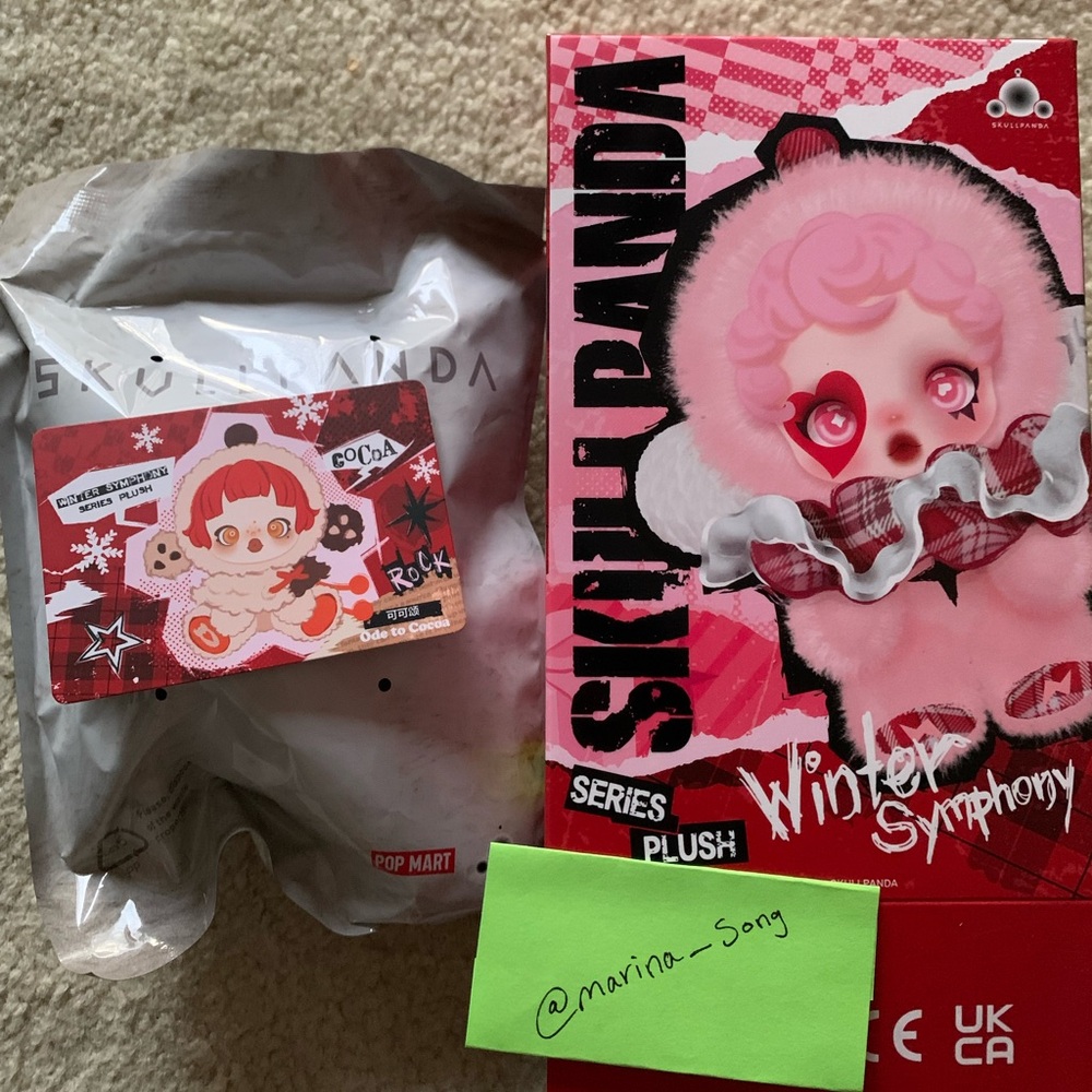 🍨❤️SKULLPANDA - WINTER SYMPHONY PLUSH PENDANT (Ode to Cocoa) SEALED